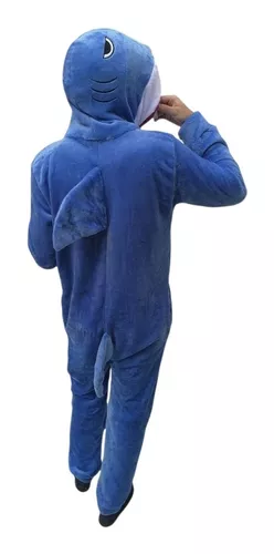 Pijama Tiburon Azul Enterizo Kigurumi 3-12 Años - LhuaStore – Lhua Store