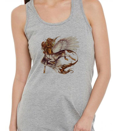 Musculosa Pegaso Caballo Con Alas Mitologia M1