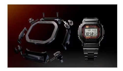 Imagen 10 de 10 de Reloj Casio G-shock Metal Cromo Cobalto Mrg-b5000b-1dr