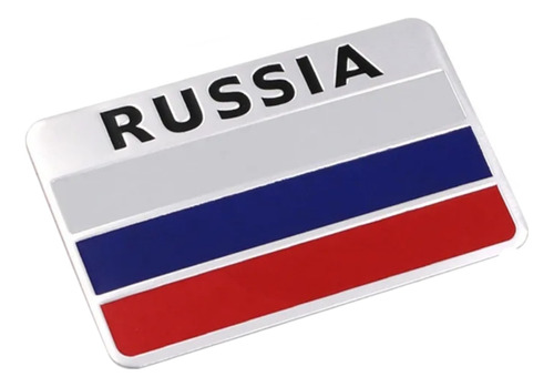 Emblema Bandera Russia Auto Lujo Accesorio Camioneta Tuning 