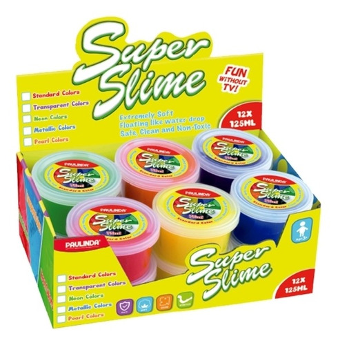 Masa Paulinda Slime 125ml Neon Color Slime Paulinda 3875