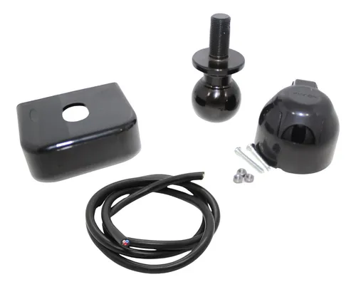 comprar Kit Engate Preto Capa Abs 90mm Esfera Abnt50 Tomada 6 Polos