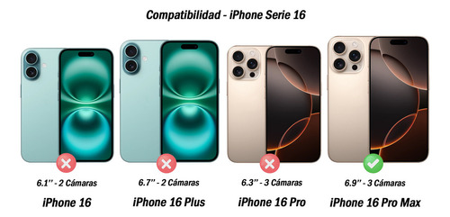 Funda / Carcasa De Aluminio Para iPhone 16 Pro Max - Marca Ghostek Modelo Atomic - Color Negro