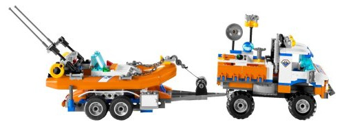 Camión Lego City Coast Guard Con Lancha Rápida