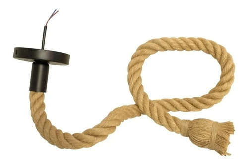 Lampara Socket Vintage Techo Con Cable Textil 90 Cms E27