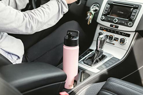Simple Modern Leopard Water Bottle With Straw Lid Vacuum Color Pattern: Cream Leopard