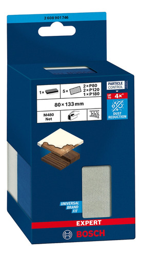 Bloque Lijado Bosch Expert 80x133mm