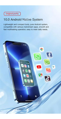 Para Roiesvry Xs16 Mini Smartphone De 3 Pulgadas 4g Lte Android