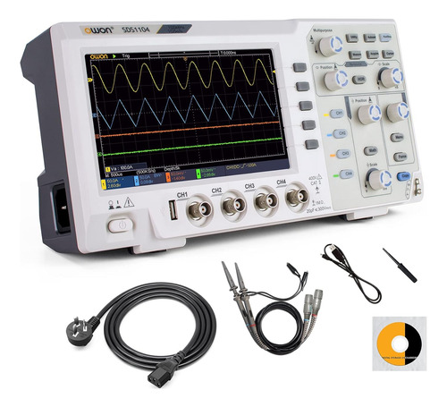 Owon Osciloscopio Digital Sds1104 De 100 Mhz, Osciloscopio D