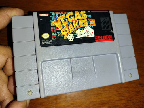 Juego Super Nintendo Snes Vegas Stake Colección Vintage 