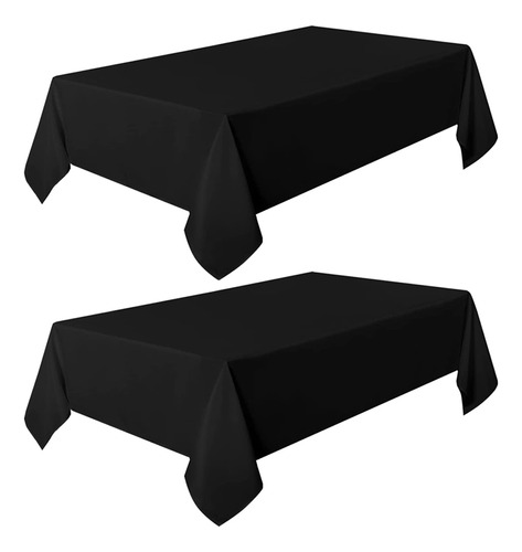 Mantel Negro, Rectangular, 6 Pies, Color Negro, Color Satina