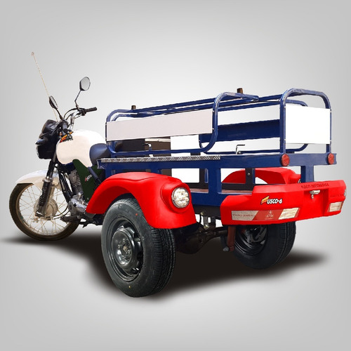 Imagem 1 de 7 de Triciclo De Carga Fusco Gás6 - Faz 30km/l - Transporta 300kg