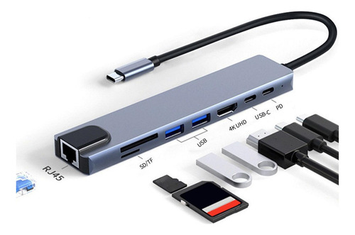 - Estación De Acoplamiento Usb C Adaptador Multipuerto De