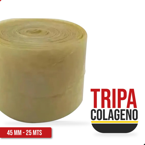 Tripa Colágeno 45mm X 25mts Rinde 30kg