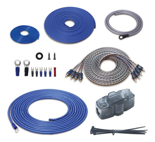 Amplificador Cca Recoil Rck44 True 4 Gauge Completo De 4 Can