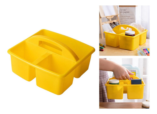 Divisor Organizador De Almacenamiento Artesanal Con Amarillo