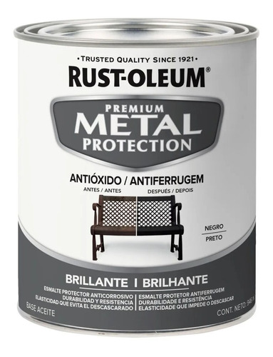 Pintura Esmalte Protector Para Metal Anticorrosivo Brillante