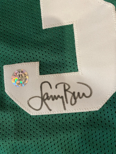 Autografo Magic Johnson Y Larry Bird Jersey Autografiado Jsa (Usado)