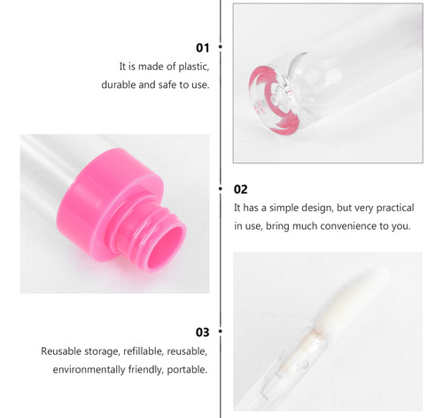 Envases De Plástico Vacíos Para Brillo De Labios De Uso Diar