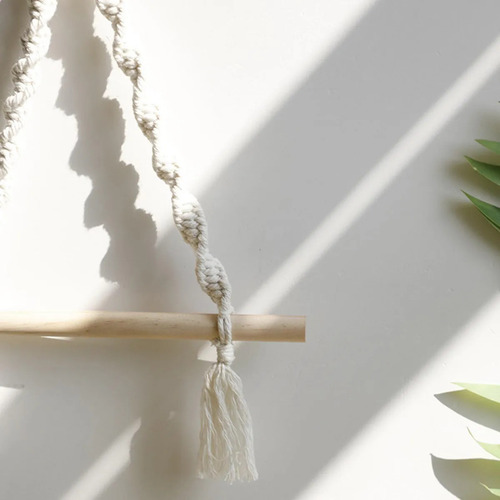 ; Soporte De Papel Higiénico De Macramé Con Pantalla