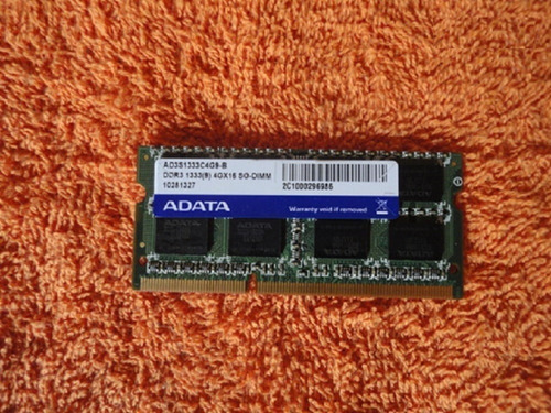 Imagen 2 de 4 de Memoria Ram Para Laptop Modulo De 4gb Ddr3 1333 Mhz