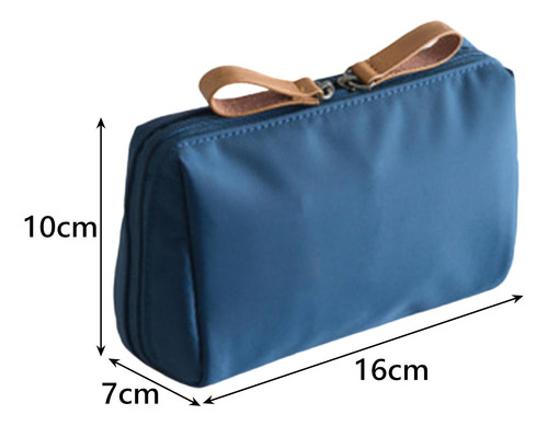 Bolsa De Cosméticos, Organizador De Pequeño Azul