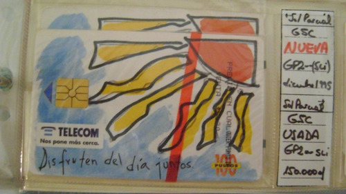 Tarjeta Te Coleccion Telecom Fs Verano Sol Parcial Usada Gp2