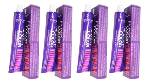 4 Tinturas Primont Color Coloración Profesional 120g 