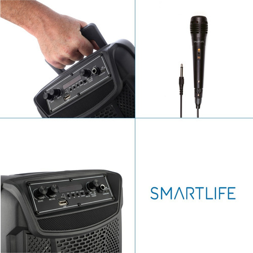 Imagen 4 de 10 de Parlante Smartlife Portátil Partybox 2 Vía 8 15w Pb-208015