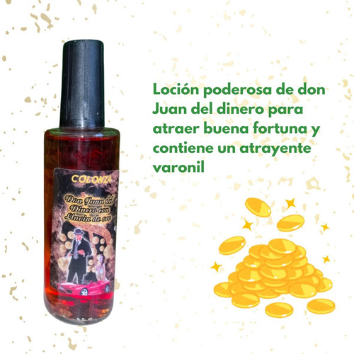 Loción Esotérica Don Juan Del Dinero Con Atractivo Varonil