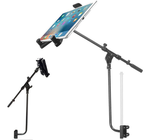 Soporte Para Microfono De Tablet Universal, Negro/ajustable
