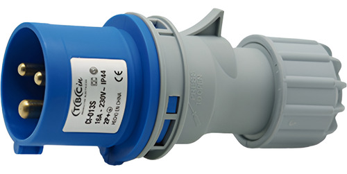 Conector Industrial Macho 220v 16a 2p+t Ip44 Tbcin