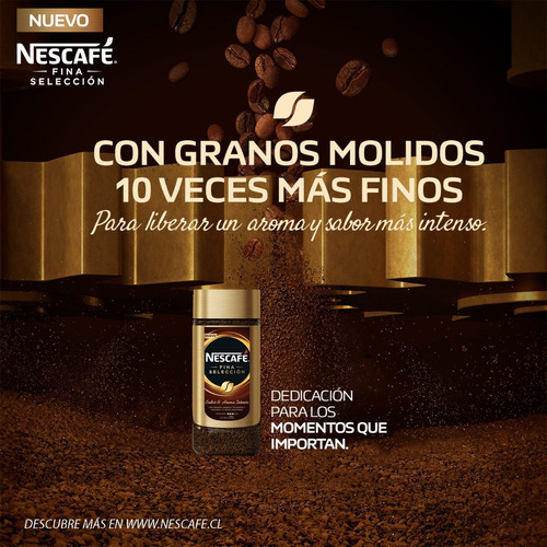 Imagen 2 de 3 de Café Nescafé® Fina Selección Frasco 200g