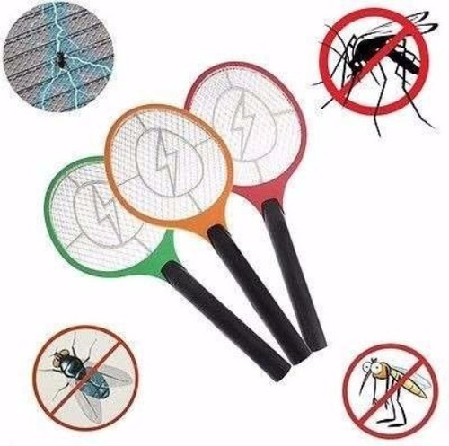 Paleta Raqueta Mata Moscas Mosquitos Electrica A Pila