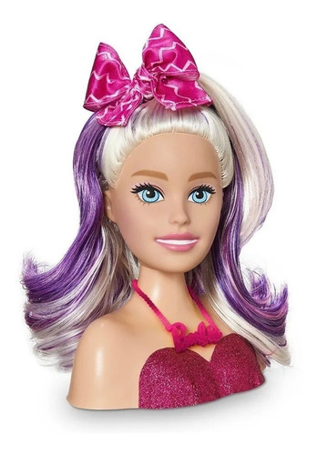 Imagem 6 de 8 de Barbie Busto Maquiar E Pentear Original Mattel Com 24 Itens