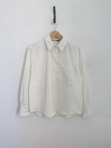 Camisa Blanca De Pana - Zara - Talle S