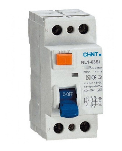 Disyuntor Diferencial Bipolar 2x25a Monofasico 6ka 2x25 25
