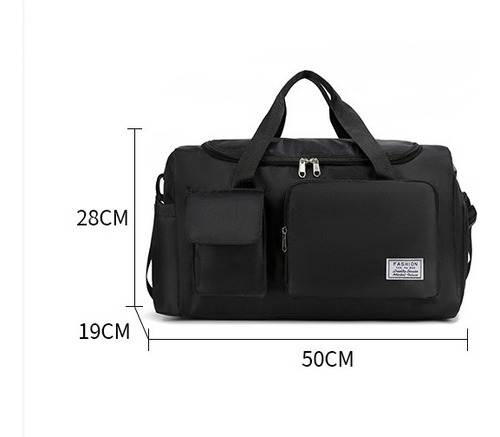 Mochila Deportiva Maleta Gym Viaje Mochila Moda Bolsas Viaje Negro Gimnasio Impermeable Fitness