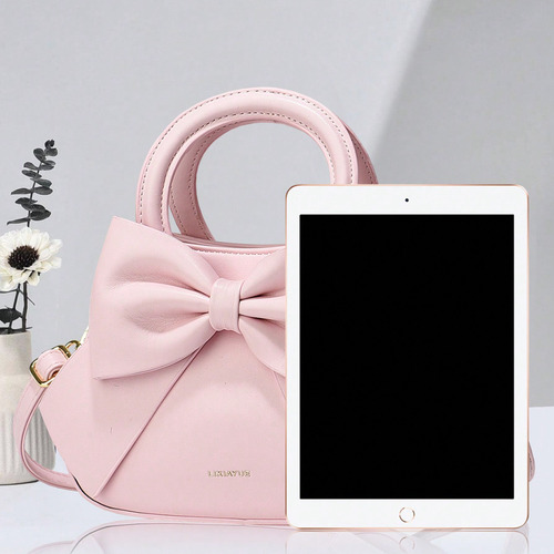 Color Sólido Señoras Elegante Lazo Decoración Moda Bolso