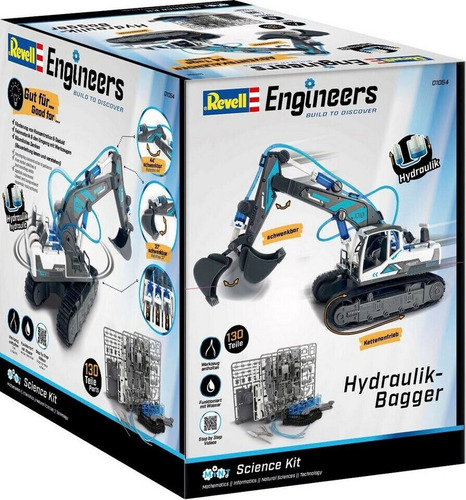 Kit Escavadeira Hidráulica 1/24 Com Ferramentas Revell 01054