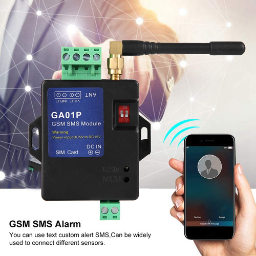 Sistema De Alarma Gsm Ga01p Mini Alerta De Falla De Energía