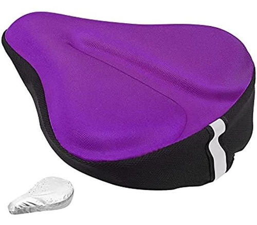 Large Soft Bike Seat Cushion, Wide Gel Soft Pad Exercise Bi