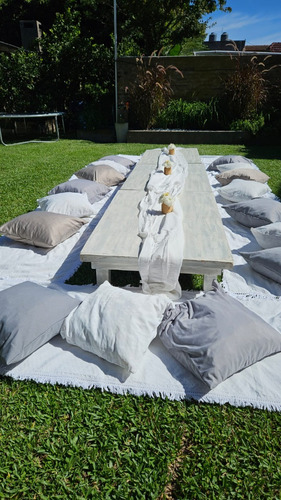 Alquiler Living Picnic Sillas Mesas Vajilla Copon Deco Mante