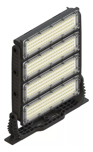 Kit 10 Refletor 500w Holofote Osram 42000lm Ip66 Combate Biv Preto Branco-neutro 5000k