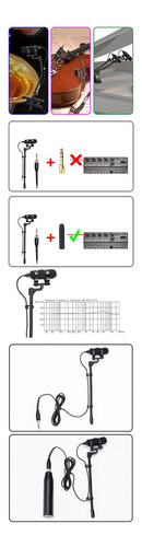 Instrumento Musical Mic Mini Instrumento Wired Micrófono L3