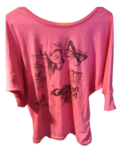 Remera Wet Seal Manga Mariposa Talle L