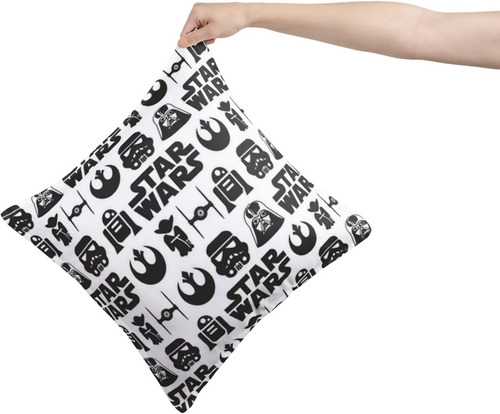 Cojin Decorativo Star Wars Simbolos Poliester Calidad Hogar