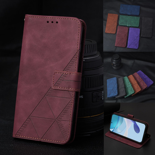 Funda De Piel Empresarial Para Motorola E15, A Prueba De Salpicaduras, 3 Ranuras Para Tarjetas, Soporte, Bloqueo Rfid, 6 Colores