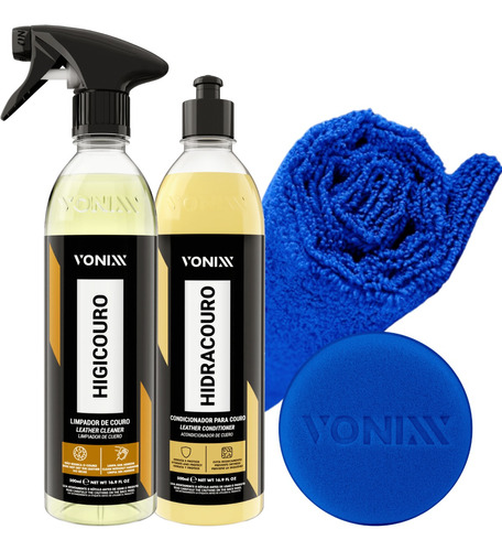 Kit Hidracouro Higicouro Vonixx - Limpar E Hidratar Couro