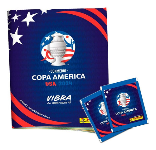 Copa America 2024 - 20 Sobres + Album Tapa Blanda De Regalo